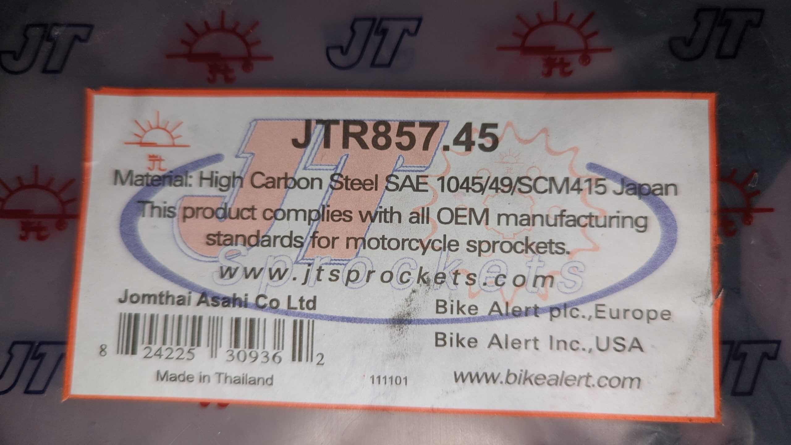 1982 - 2016 Yamaha XT550,XT600,XV250 ROUTE 66,XV250 VIRAGO,XV250, V STAR 250 Sprocket 45T - Image 2