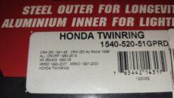 Honda CRM 250,CR/CRF,XR 600/650 Renthal Twinring Sprocket 51T, 520 Chain - Image 3