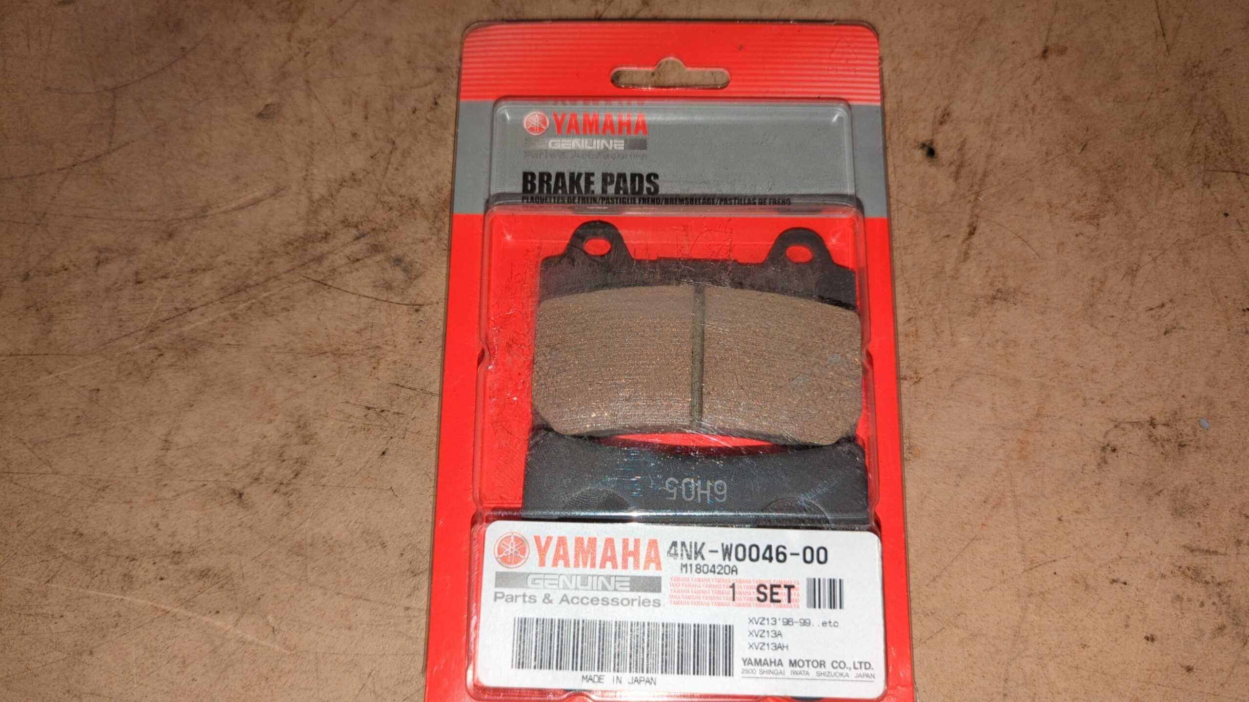 1996 - 2011 Yamaha Royal Star,XVZ13 BRAKE PAD KIT 4NK-W0046-00-00