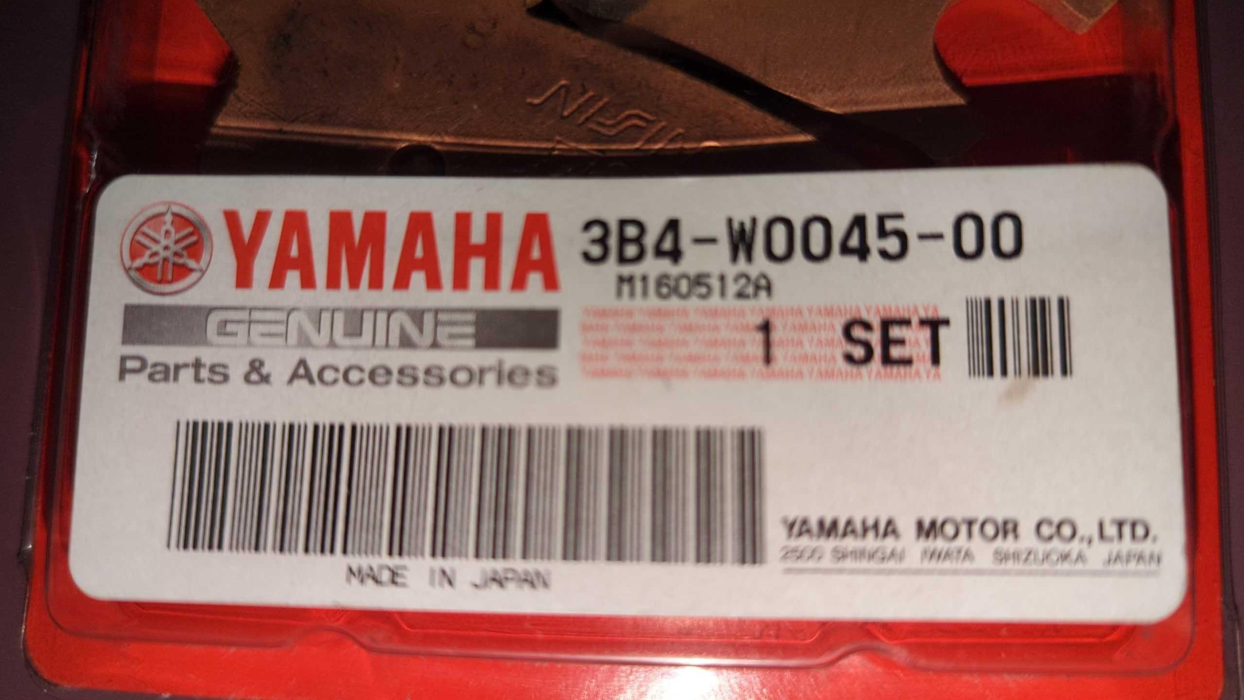 2009 - 2020 Yamaha Grizzly 550,700 KODIAK 700 BRAKE PAD KIT 3B4-W0045-00-00 - Image 2