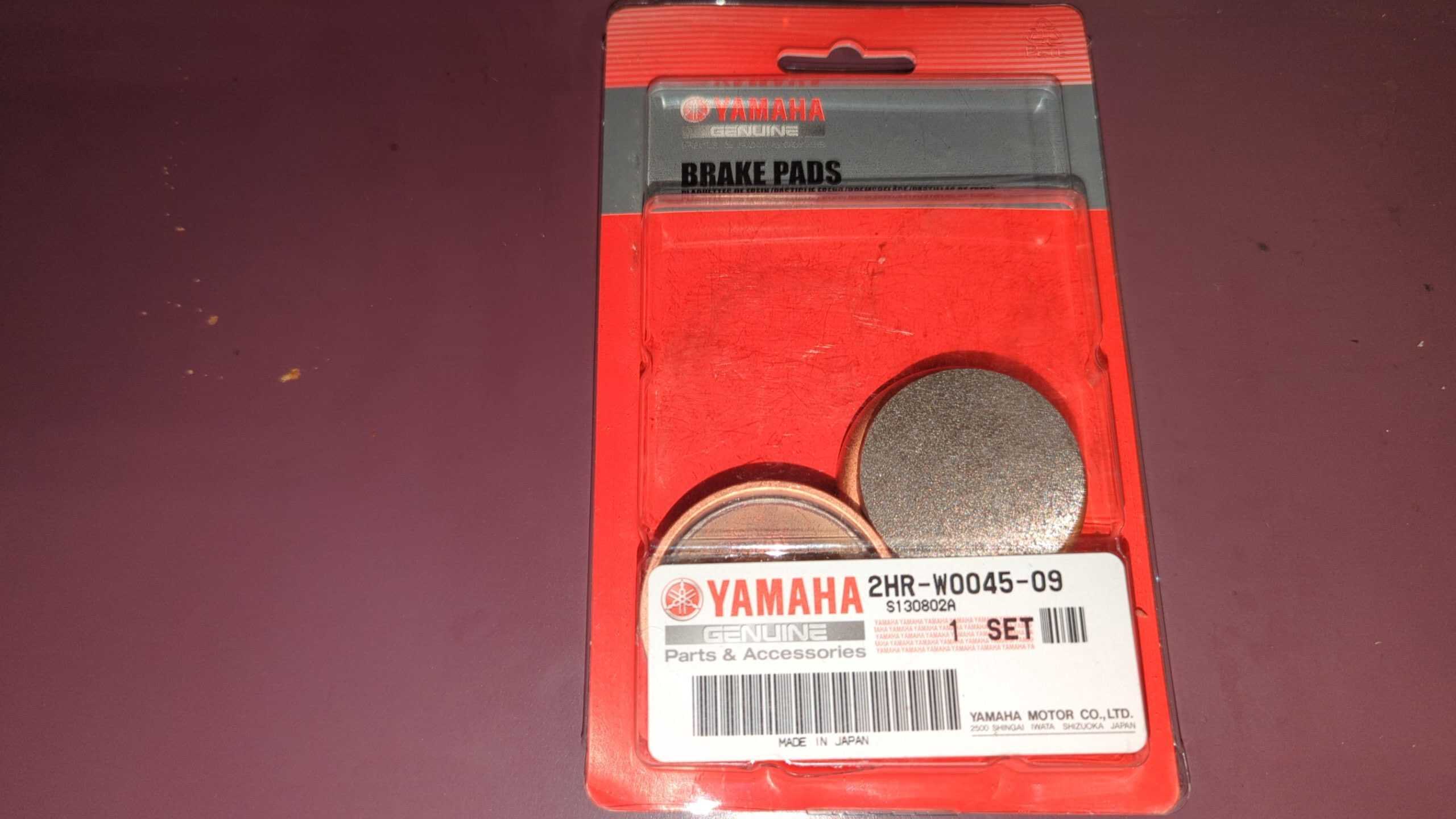 1980 - 1995 Yamaha Moto 4,YT,TRI-MOTO,Big Bear BRAKE PAD KIT 2HR-W0045-09-00