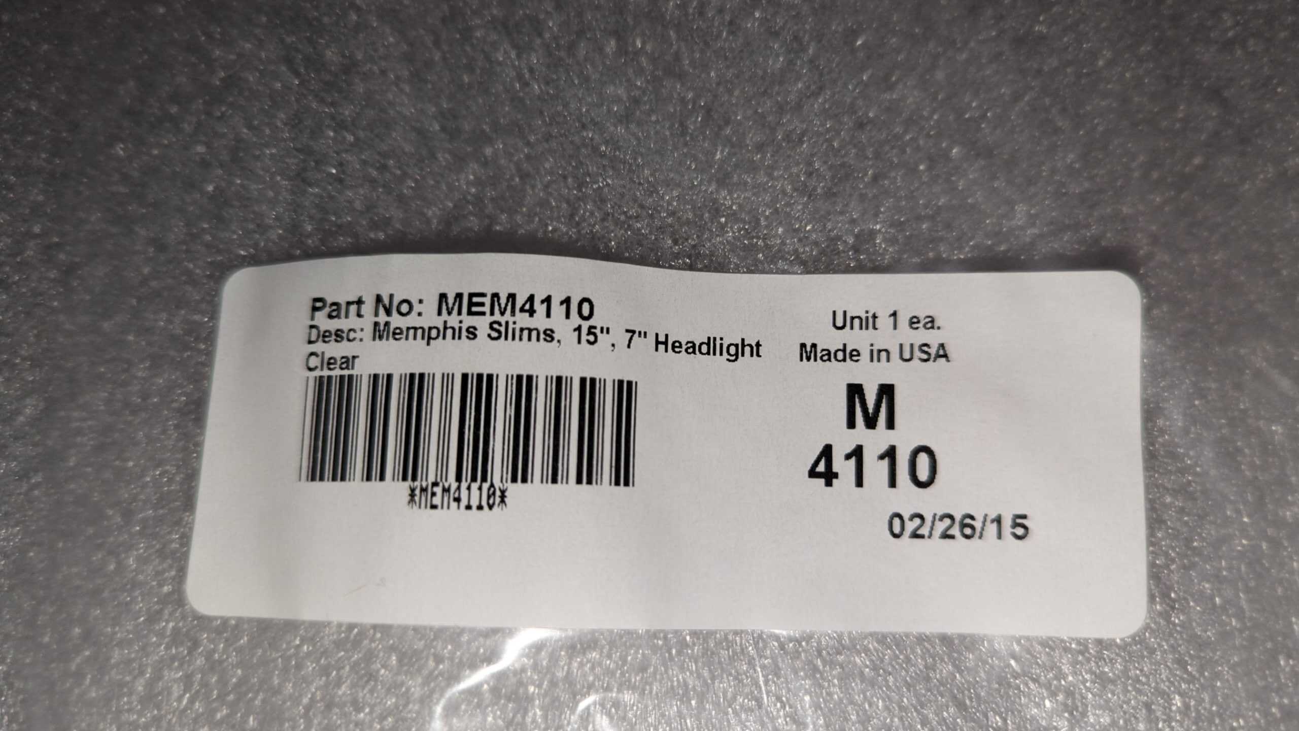 15" SLIMS CLEAR 7" H/L WINDSHIELD - Image 3