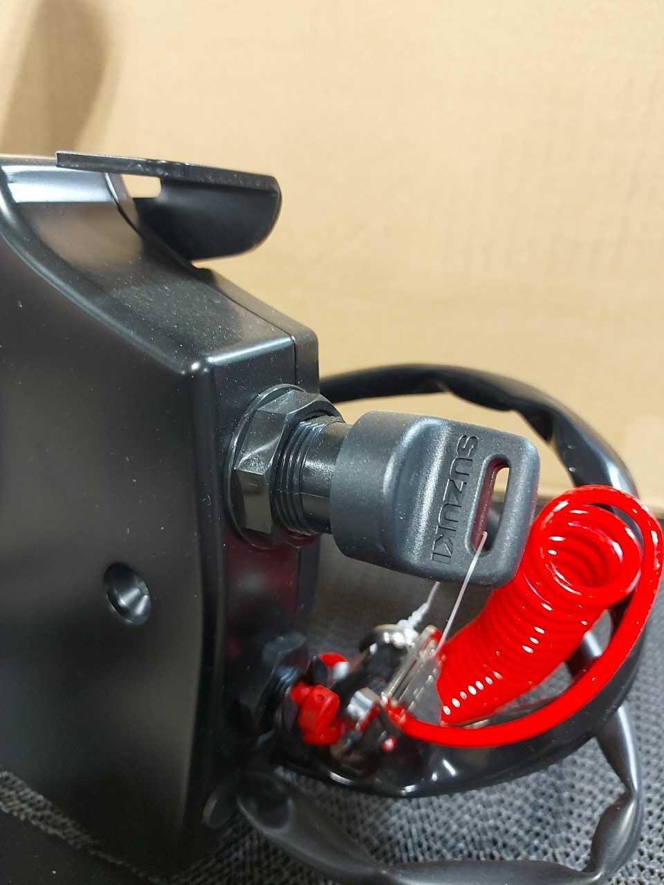 Suzuki Outboard Remote Control box W/ Key, Trim Switch, Harness NA12S - Image 4