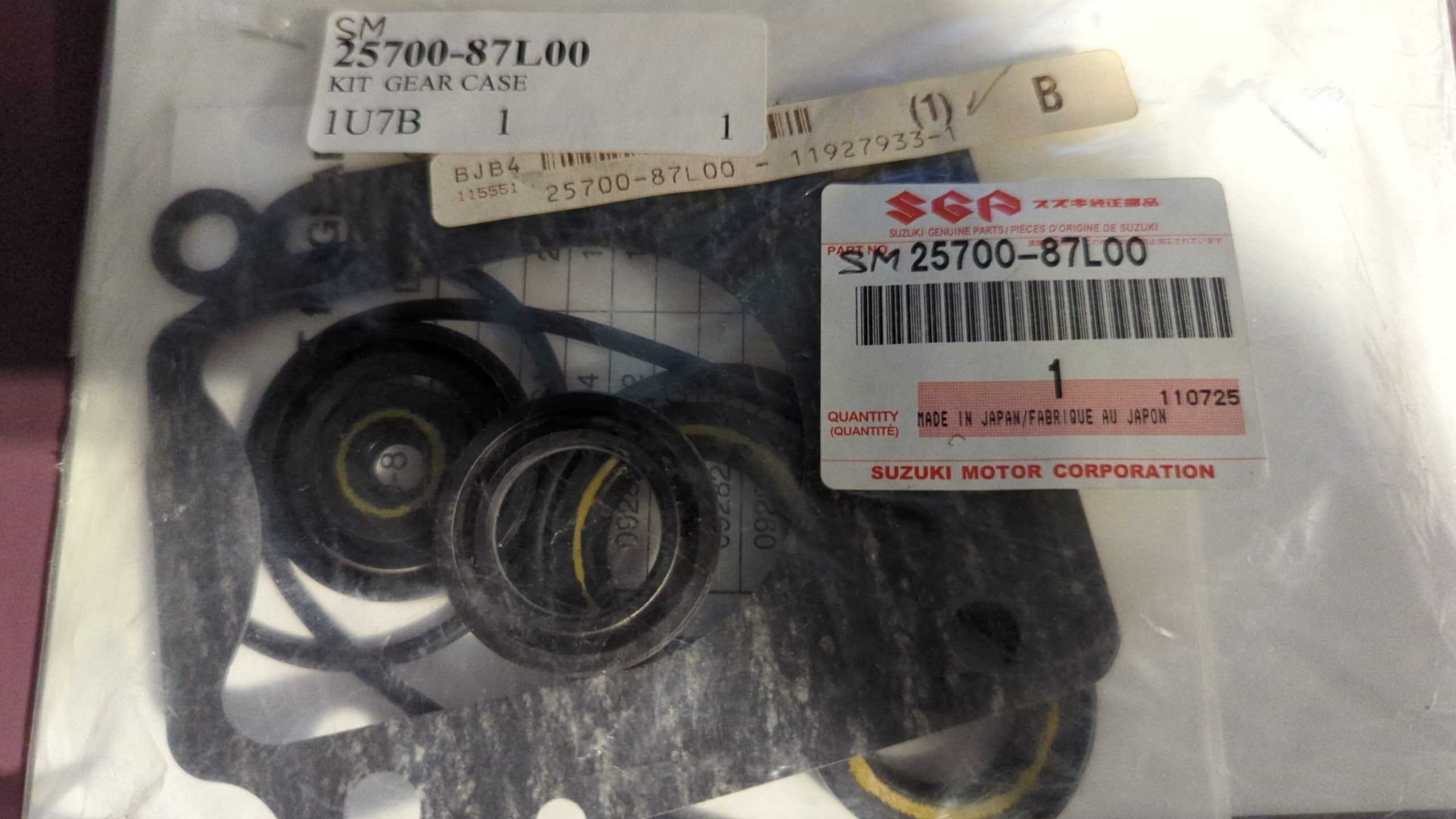 All Years Suzuki Outboard DF 70,DF 80,DF90 HP GEARCASE SEAL KIT