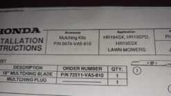 Honda Power Equipment Lawn Mower Disc Mulching Kit - Image 3