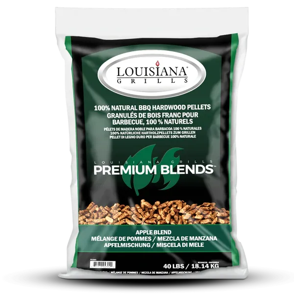 LOUISIANA GRILLS 40 LB APPLE BLEND HARDWOOD PELLETS