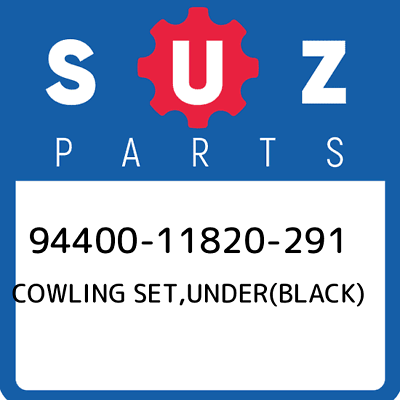 Suzuki 94400-11820-291 COWLING SET, UNDER (BLACK) - Image 2