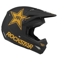 FLY RACING KINETIC ROCKSTAR MX HELMET XL ROCKSTAR BLACK/GOLD