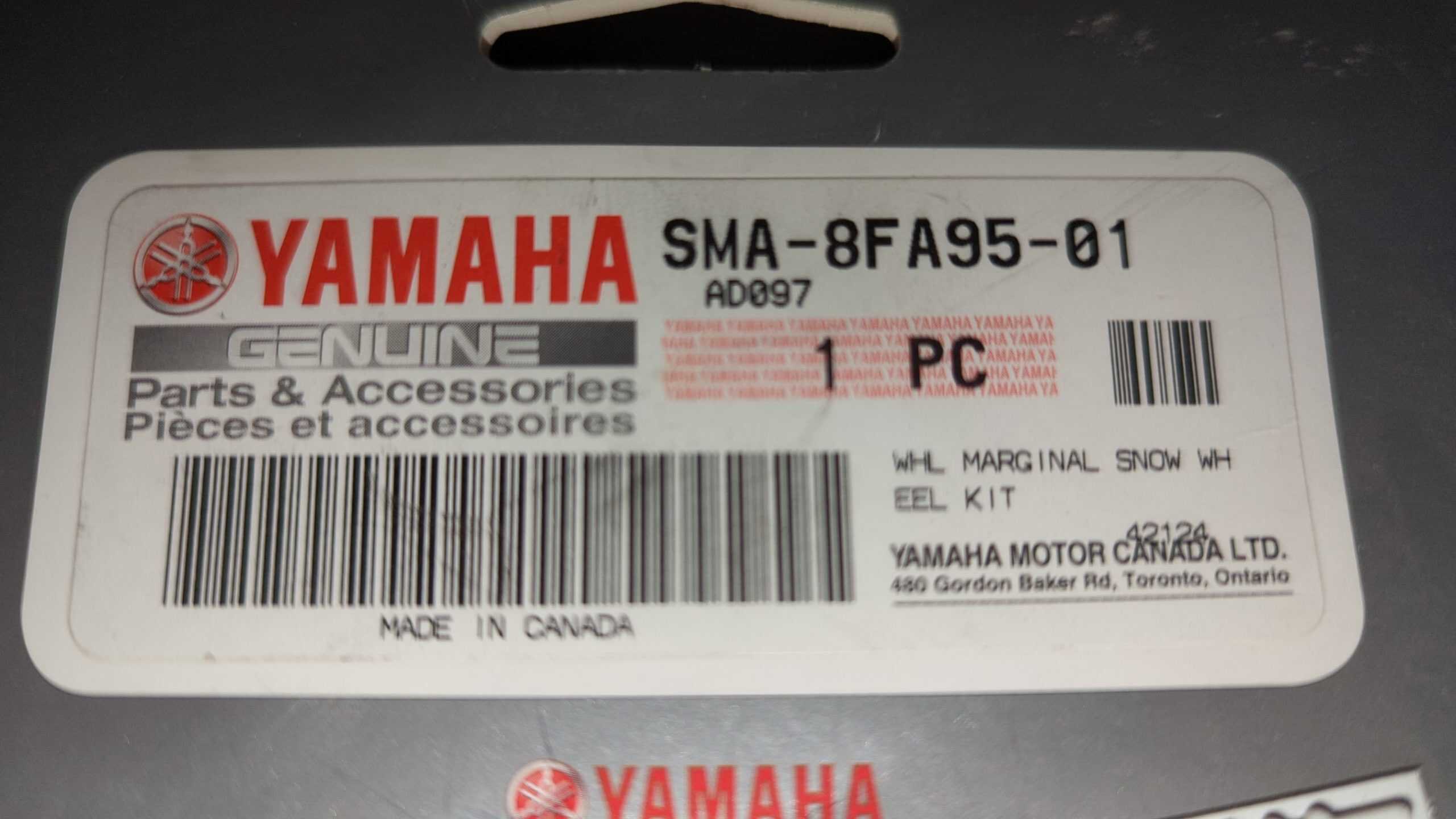 Yamaha Idler Wheel Kit SMA-8CR95-01-00 - Image 2