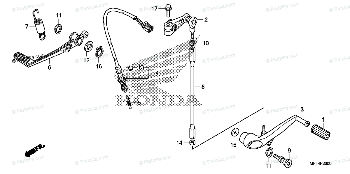 ARM, GEARSHIFT 24710-MFL-610