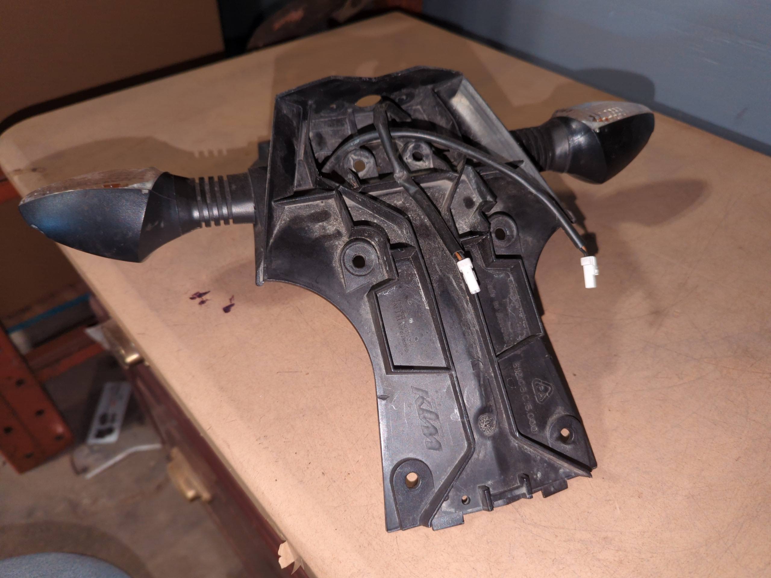 2005 - 2008 KTM Super Duke 990 Numb.Plate Carrier With Lights - Image 2