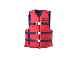Onyx Nylon General Purpose Life Jacket - Adult Universal - Red