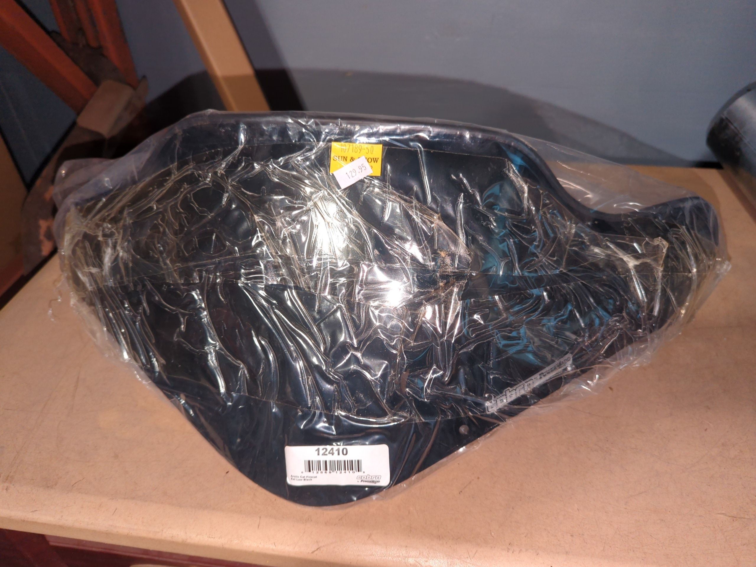 POWERMADD BY COBRA 8 3/4 in. Extra-Low Black Windshield - 12410