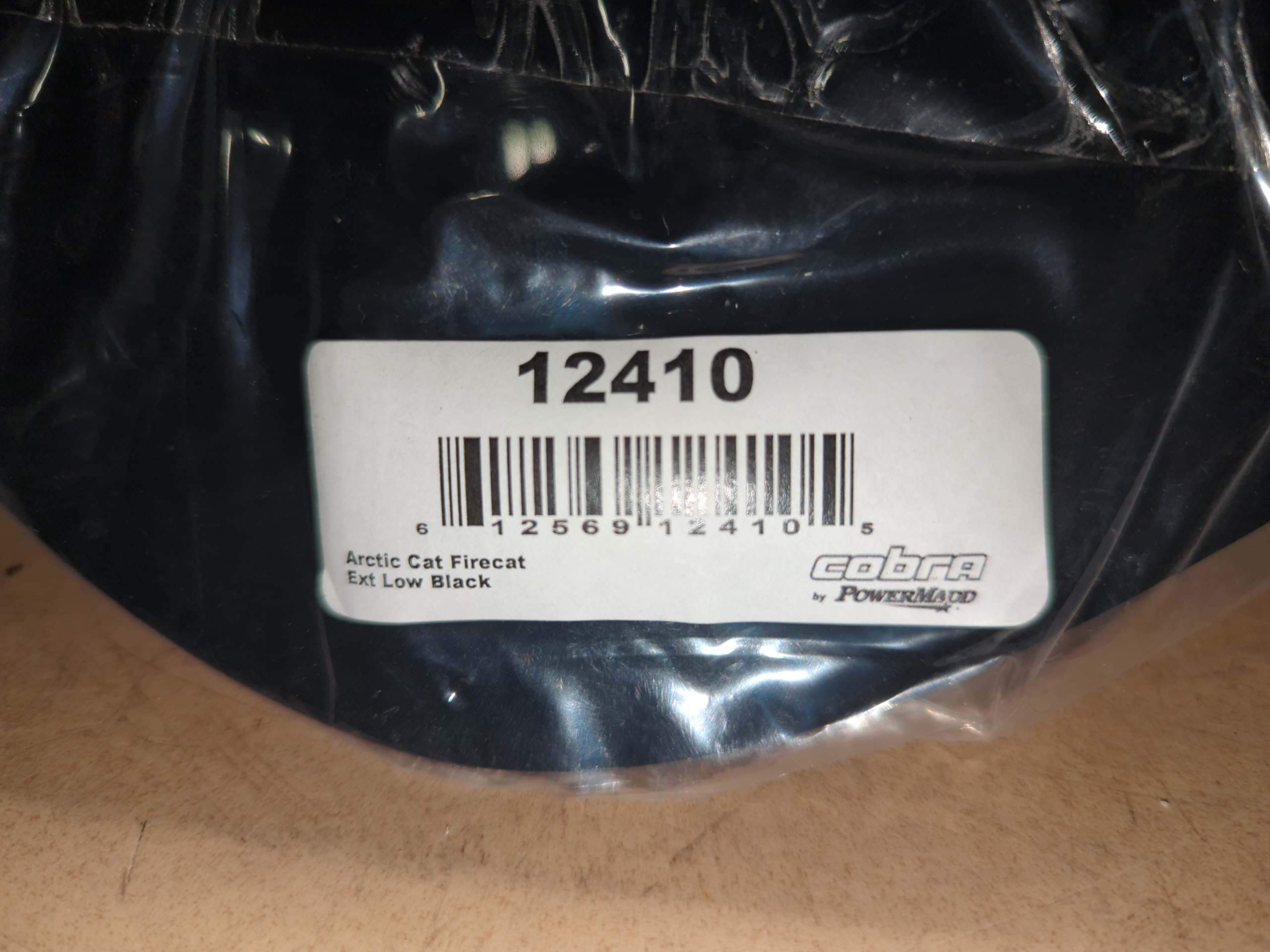 POWERMADD BY COBRA 8 3/4 in. Extra-Low Black Windshield - 12410 - Image 2