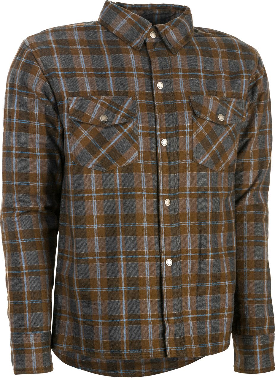 Highway 21 Marksman Riding Flannel Brown/Tan LG