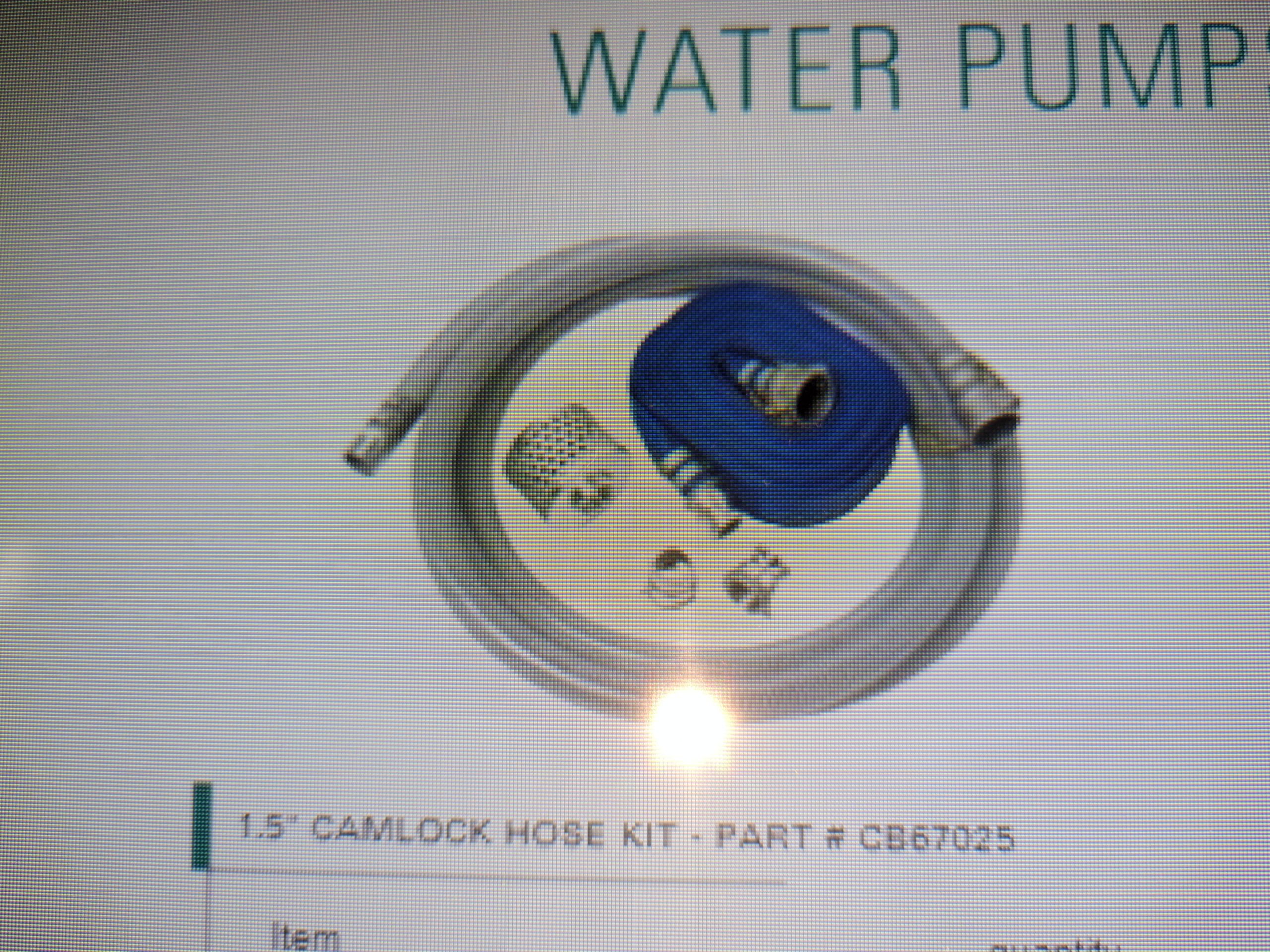 Honda 1-1/2 Camlock Suction & Discharge Hose Kit