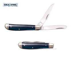 Cold Steel Mini Trapper Slipjoint Folding Knife, Blue Bone, FL-MINITRR-BLBN