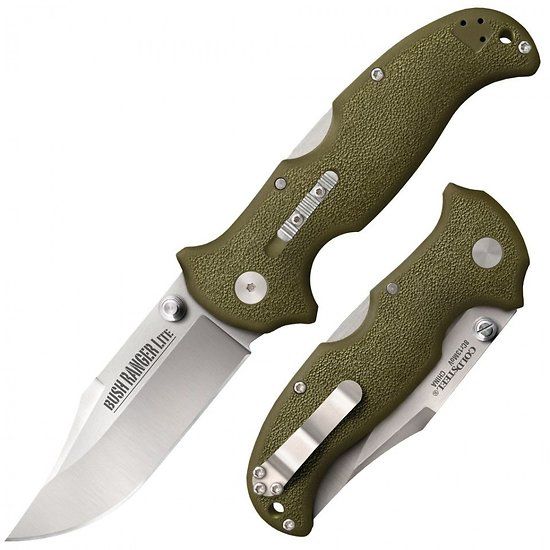 Cold Steel Bush Ranger Lite Folding Knife, GFN Green, CS21A
