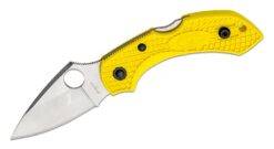 Spyderco Dragonfly 2 Salt Folding Knife, H1 Steel, FRN Yellow, C28PYL2