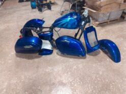 Alternative view of 1999 Kawasaki Vulcan Nomad Complete Custom Fenders Cargo Boxes And Gas Tank