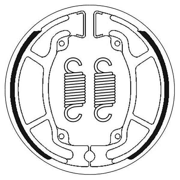 SBS BRAKE SHOES 2208