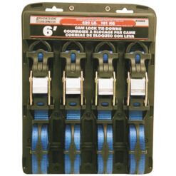 TIE DOWN STRAPS 6' 4-PACK BLUE