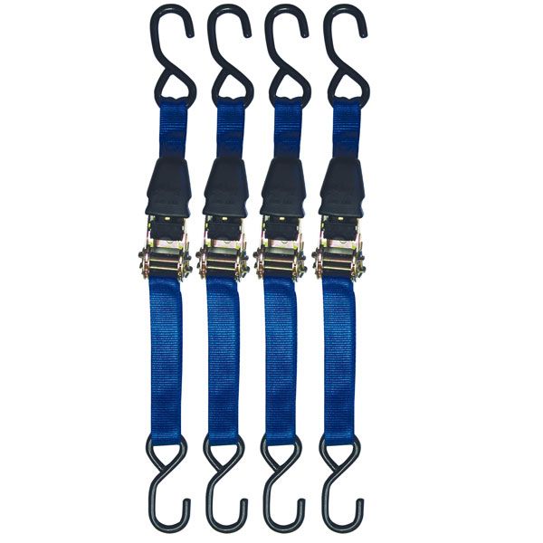 TIE DOWN STRAP 10' 4PK RATCHET