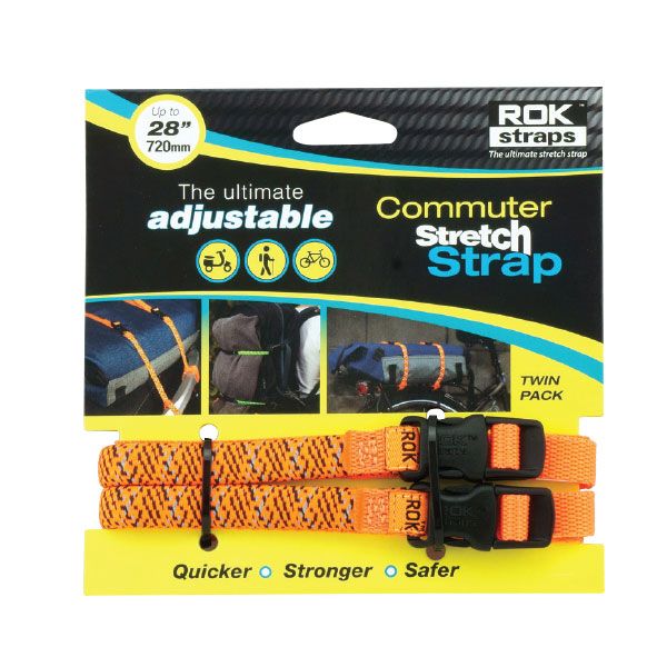ROK STRAP 1/2X28" ORG REFLEC