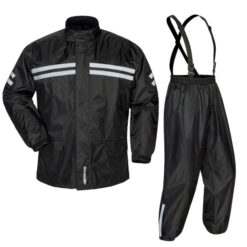 TM SHIELD 2PC RAIN SUIT BLK XS