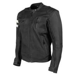 JRC 67 LTHR/TXT BLK JCKT MED