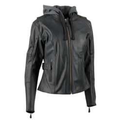DIVA WMS LEATHER JACKET BK SM