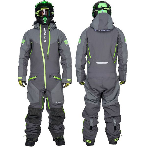 PEAK INS MONOSUIT GREY/BLK MD