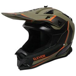 ELEVEN RAID HELMET GN/BK/OG MD