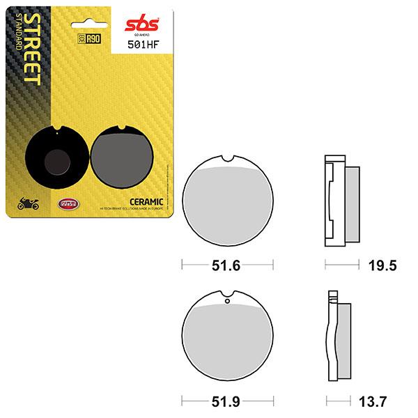 SBS BRAKE PAD 501HF