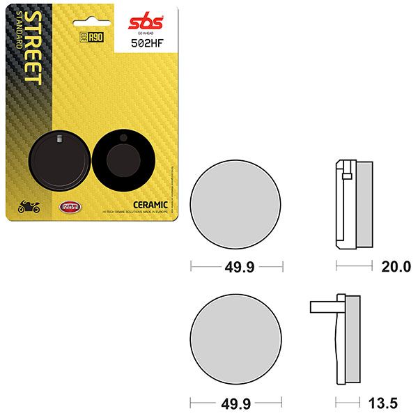 SBS BRAKE PAD 502HF