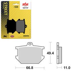 SBS BRAKE PAD 507HF