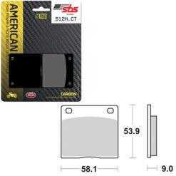 SBS BRAKE PAD 512H.CT
