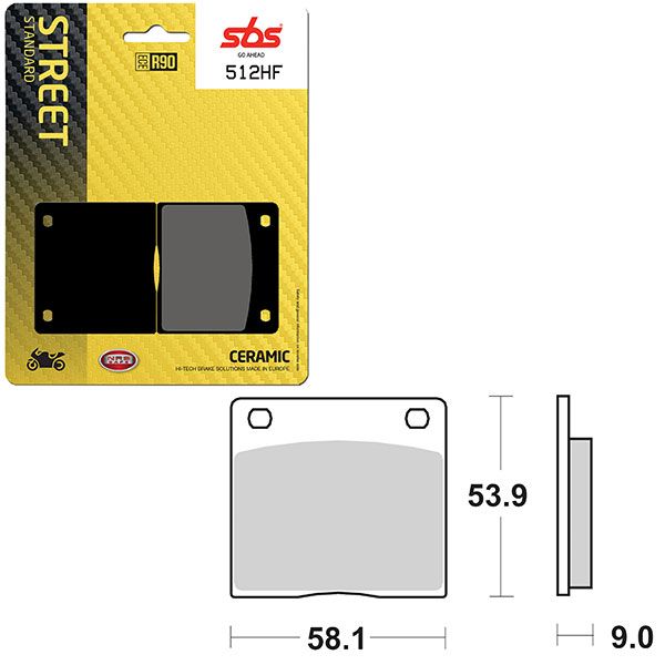SBS BRAKE PAD 512HF