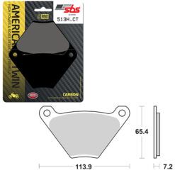 SBS BRAKE PAD 513H.CT