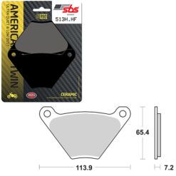 SBS BRAKE PAD 513H.HF