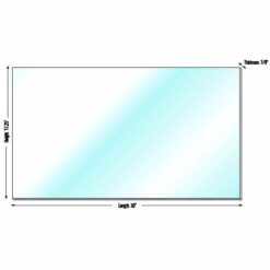W/S BLANK CLEAR 38X18X.075''