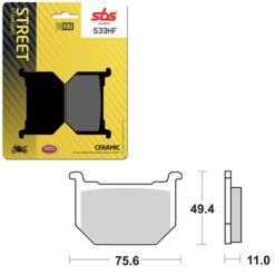 SBS BRAKE PAD 533HF