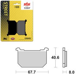 SBS BRAKE PAD 539HF