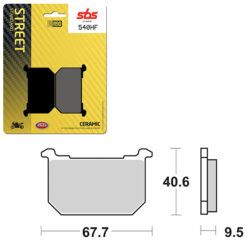 SBS BRAKE PAD 540HF
