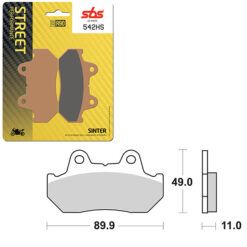 SBS BRAKE PAD 542HS