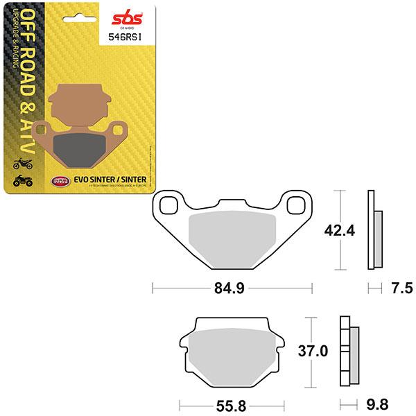 SBS BRAKE PAD 546RSI