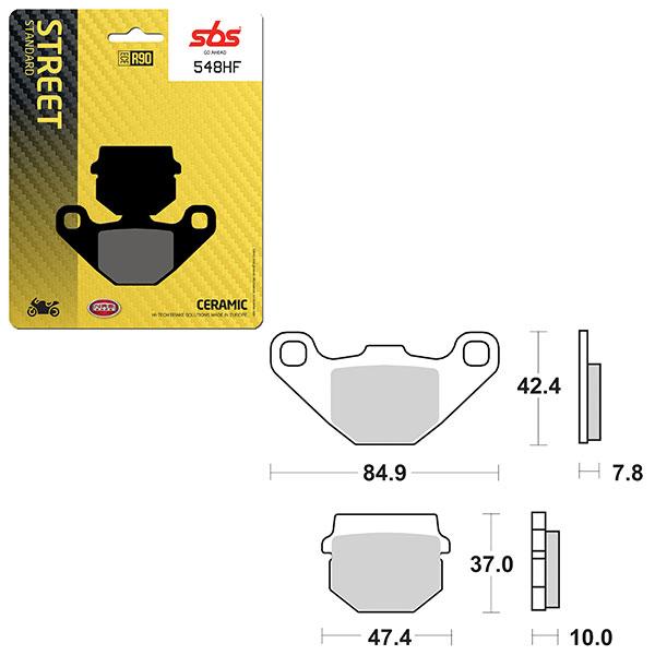 SBS BRAKE PAD 548HF