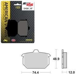 SBS BRAKE PAD 549H.HF