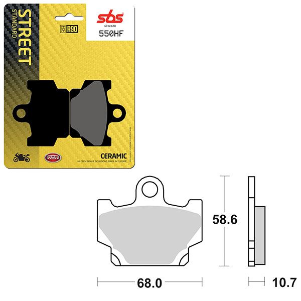 SBS BRAKE PAD 550HF