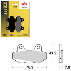 SBS BRAKE PAD 551HF